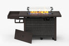 52 Inch Outdoor Fire Pit Table with Storage Shelf