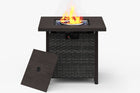 28 Inch Outdoor Fire Pit Table with Rain Cover