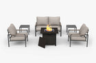 Metal Patio Furniture Set with 5-Inch Thick Cushions