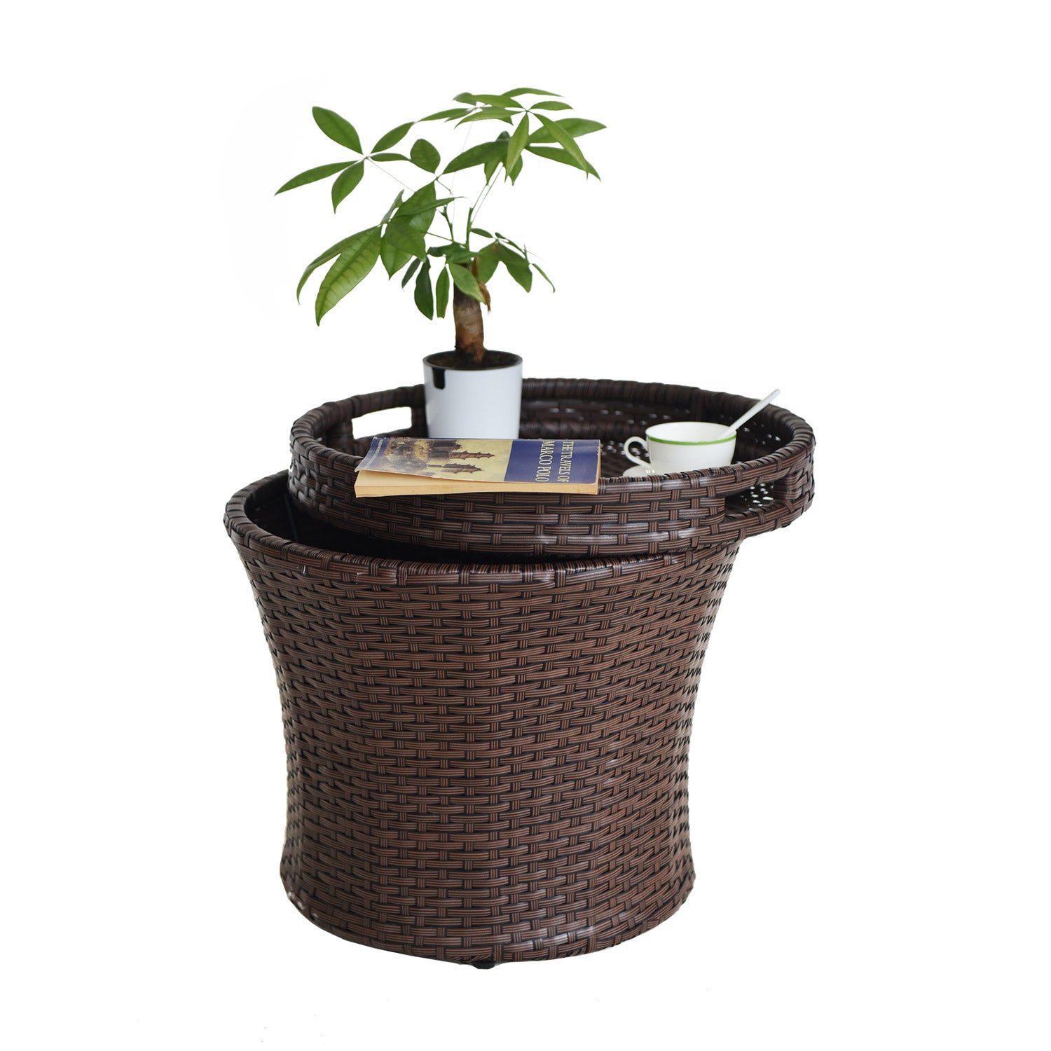 Wicker Storage Box and Table