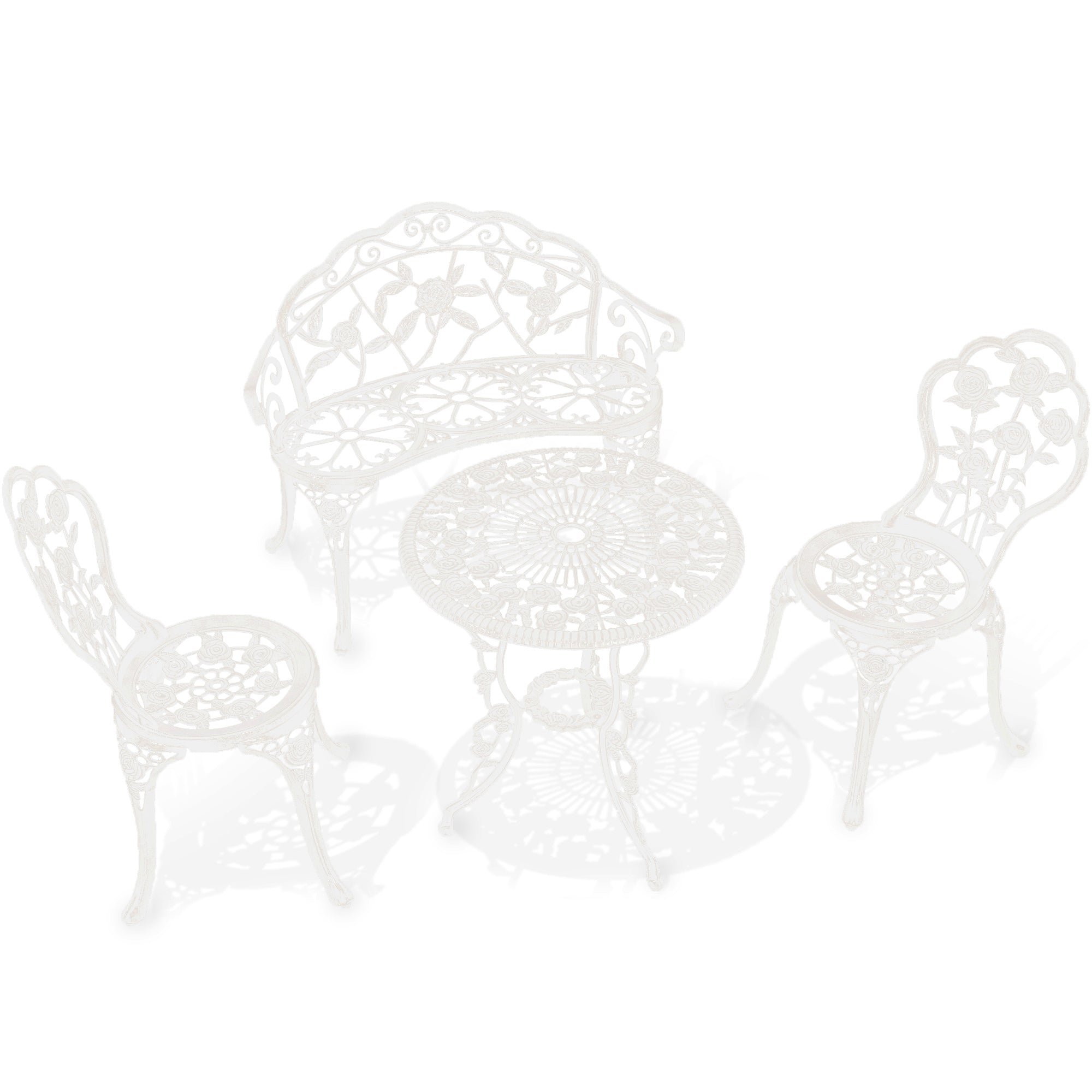 Cast Aluminum Bronze Bistro Set of 4