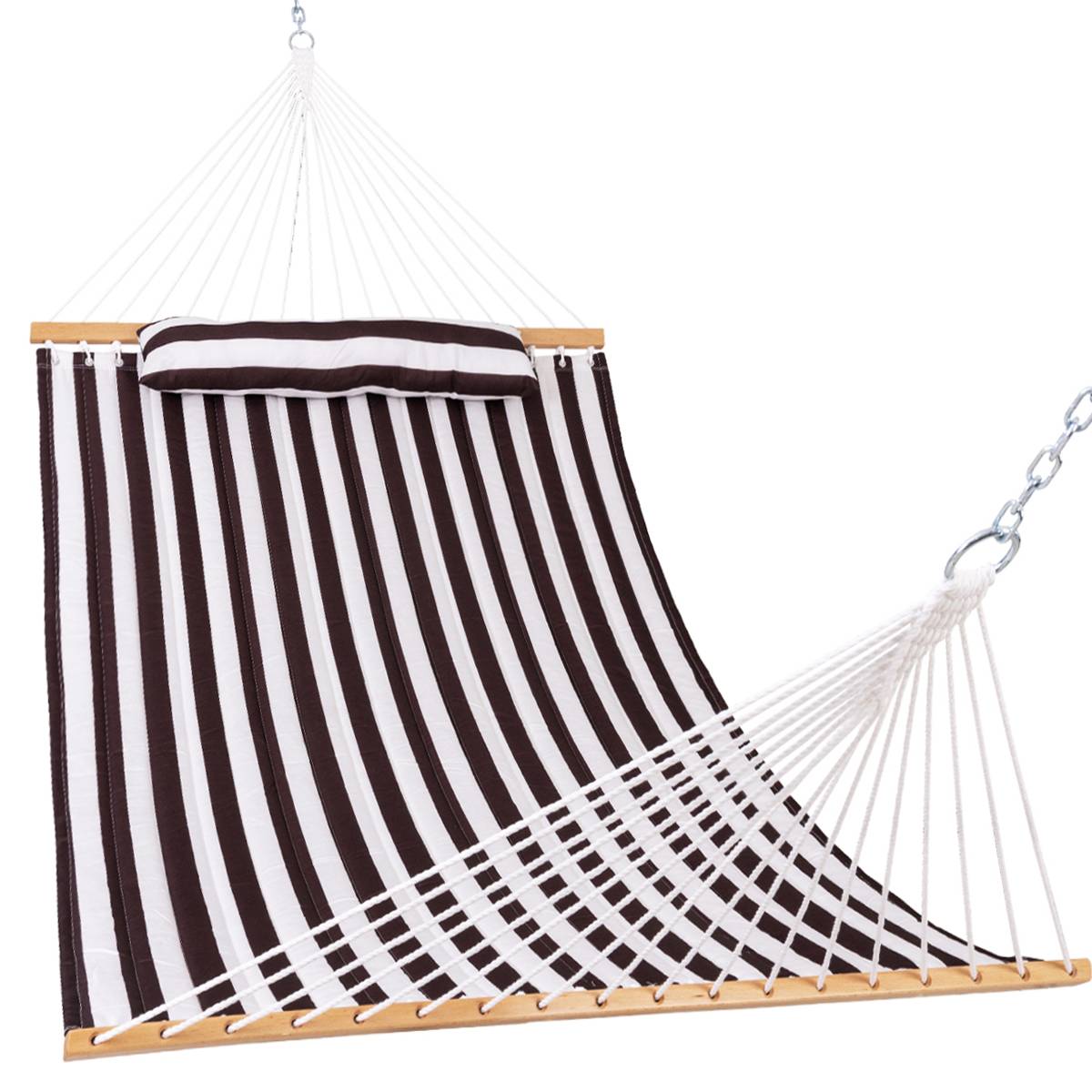 Large Double Quilted Hammock with Detachable Pillow