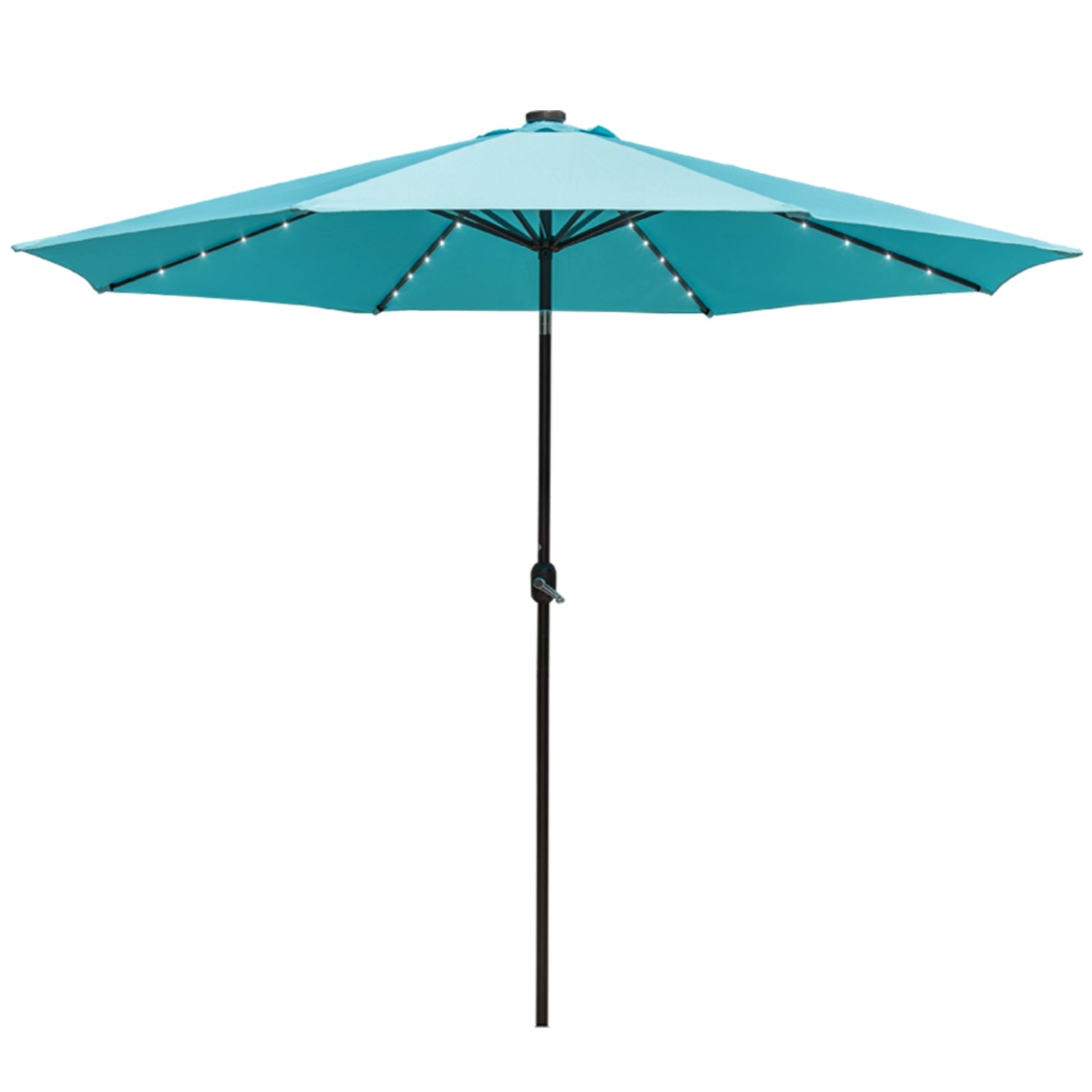 Sundale Outdoor 11FT 40 LED Lights Aluminum Patio Market Umbrella