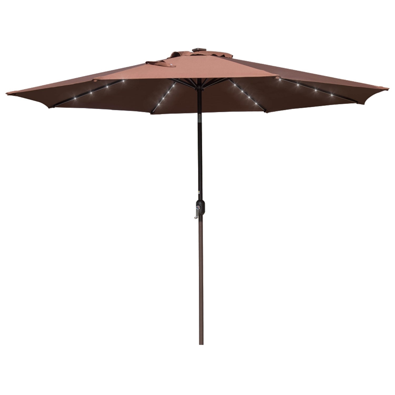 Sundale Outdoor 11FT 40 LED Lights Aluminum Patio Market Umbrella