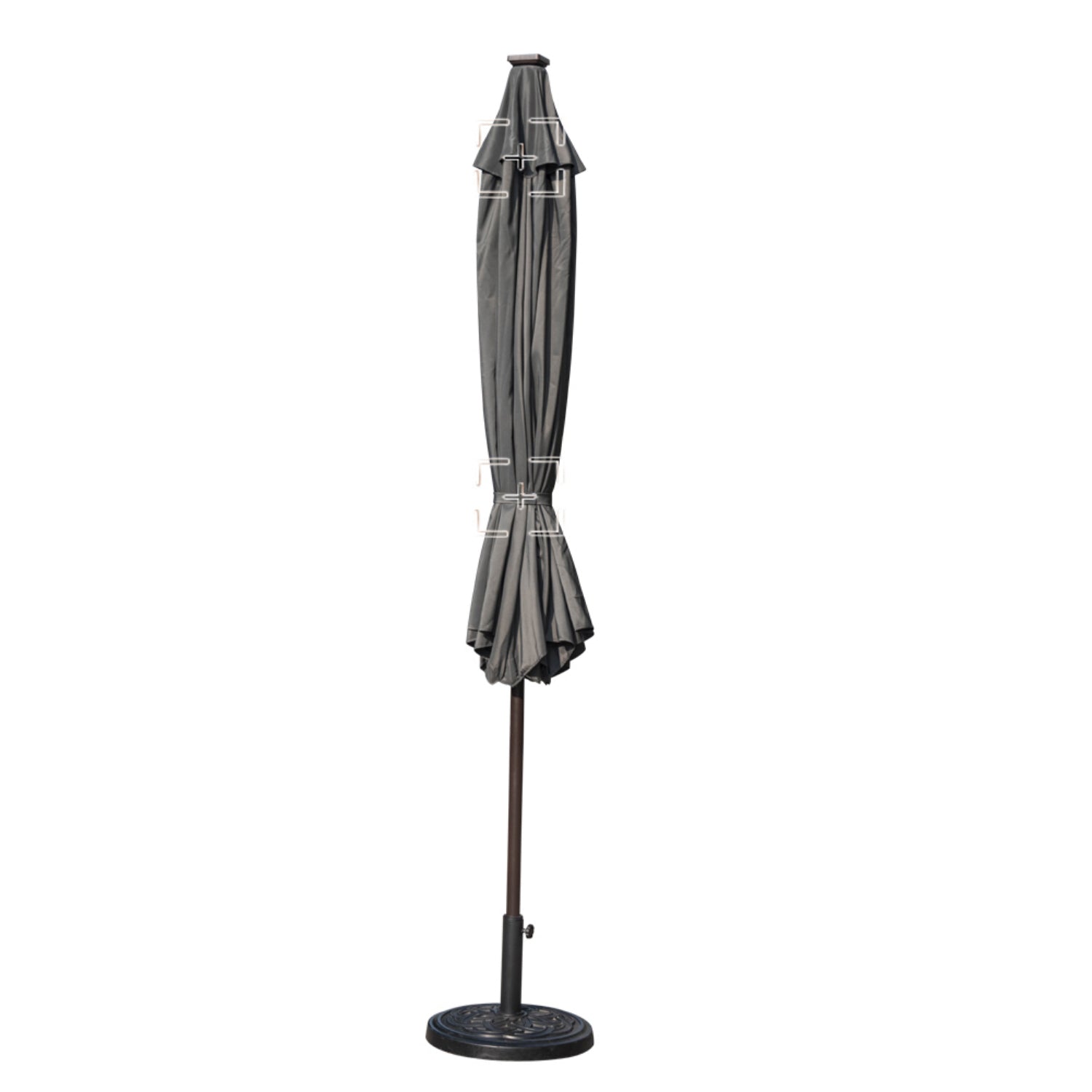 Sundale Outdoor 11FT 40 LED Lights Aluminum Patio Market Umbrella