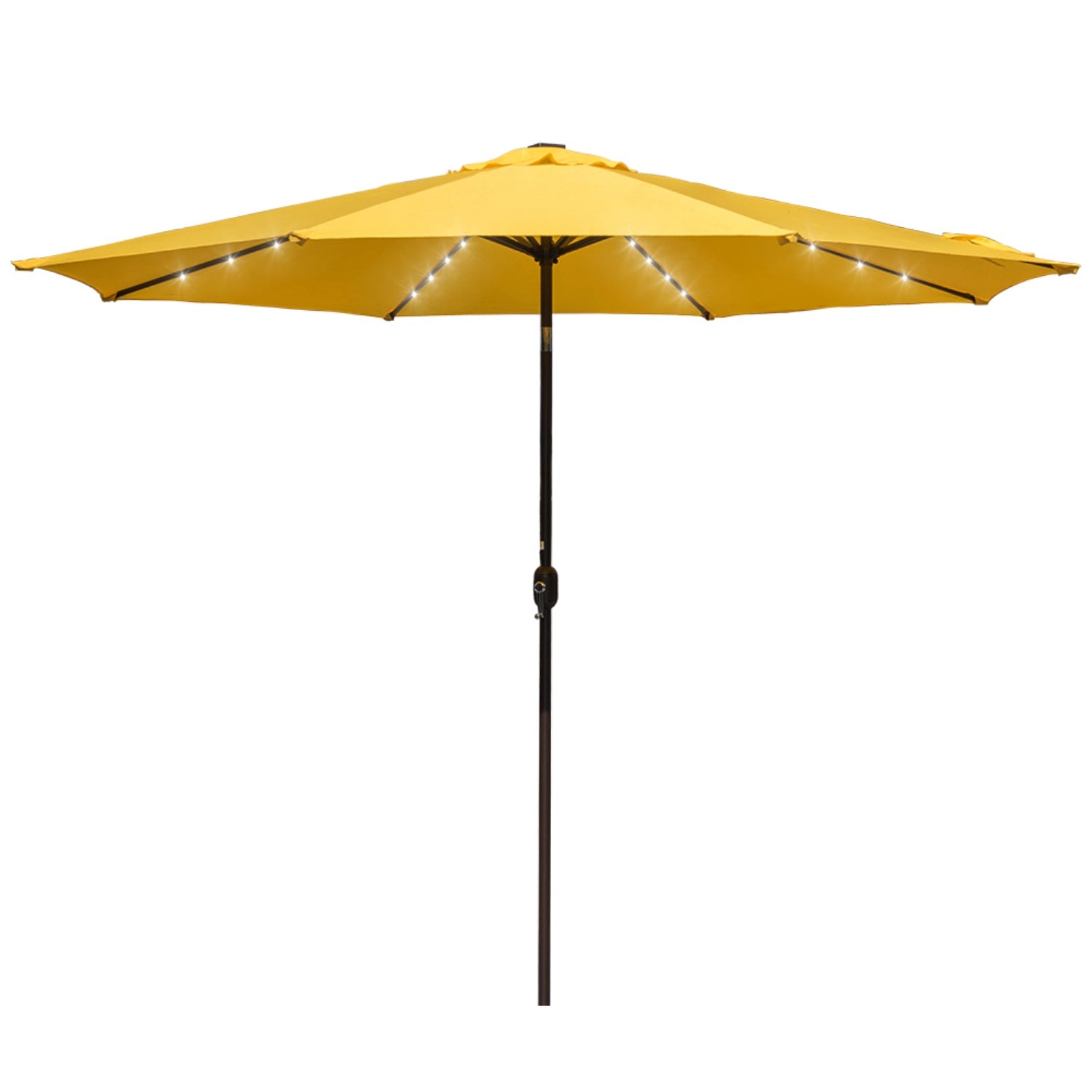 Sundale Outdoor 11FT 40 LED Lights Aluminum Patio Market Umbrella