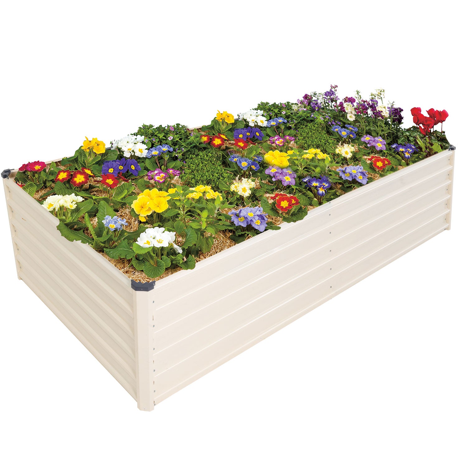 Sundale Outdoor Galvanized Raised Garden Bed Kit (rectangular)