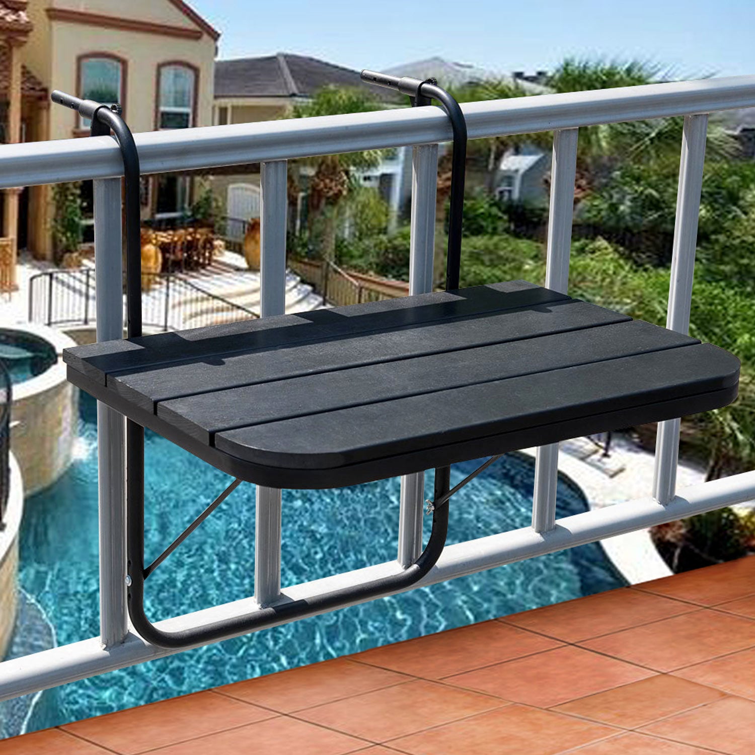 Folding Balcony Hanging Table (rectangular)