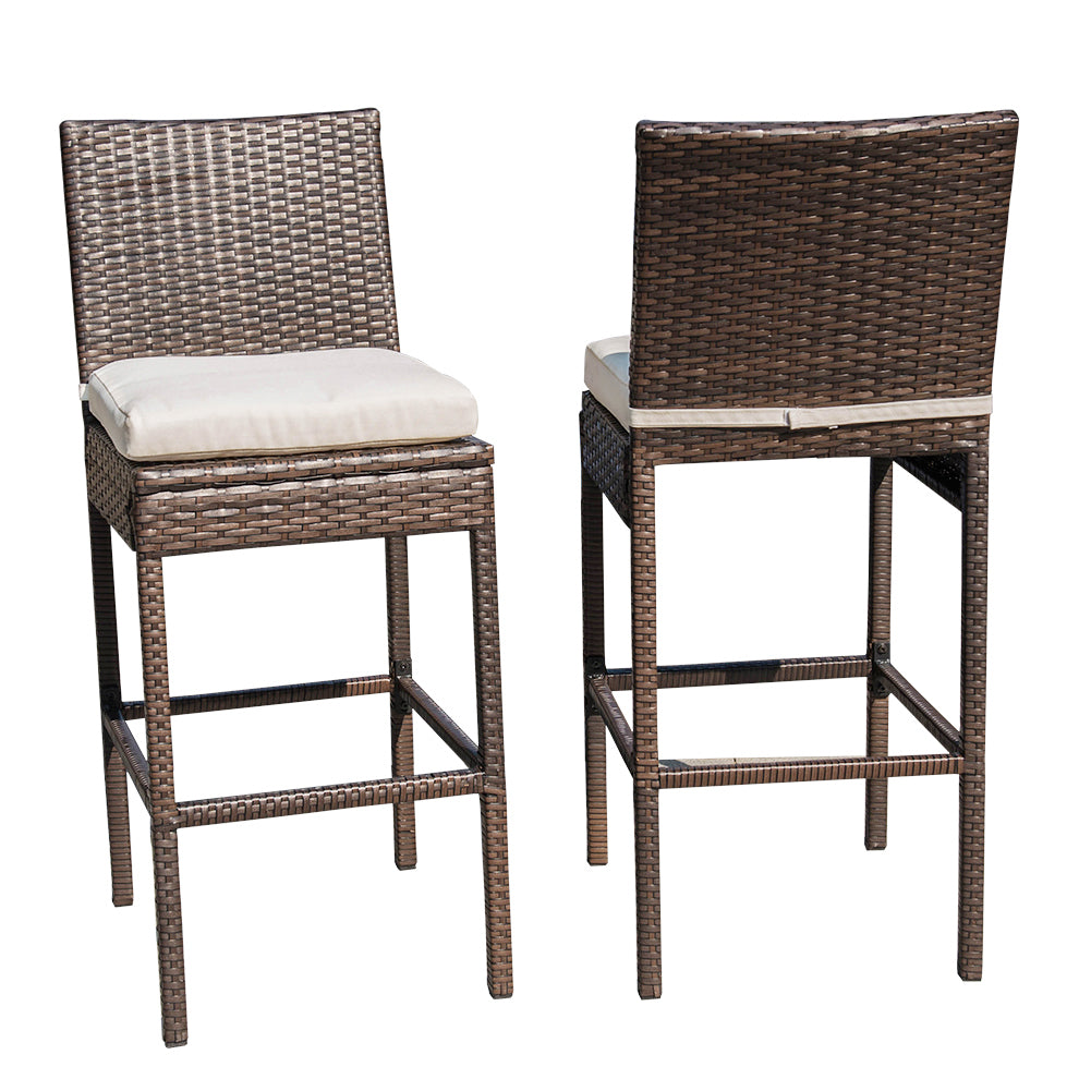 Outdoor wicker best sale counter height stools